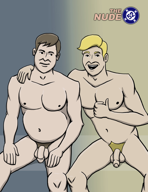 Nude Blue Beetle and Booster Gold