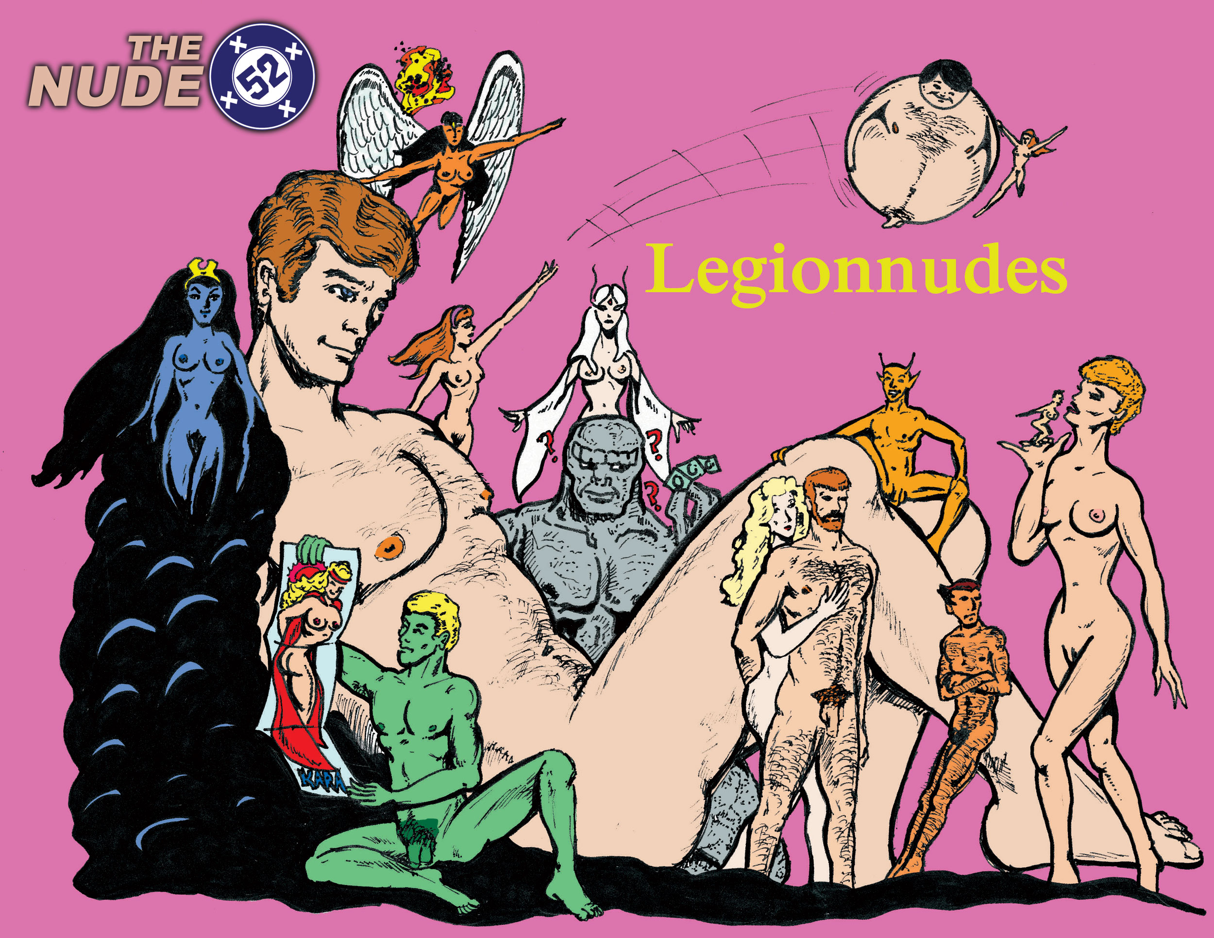 Naked Legion Of Superheroes 74